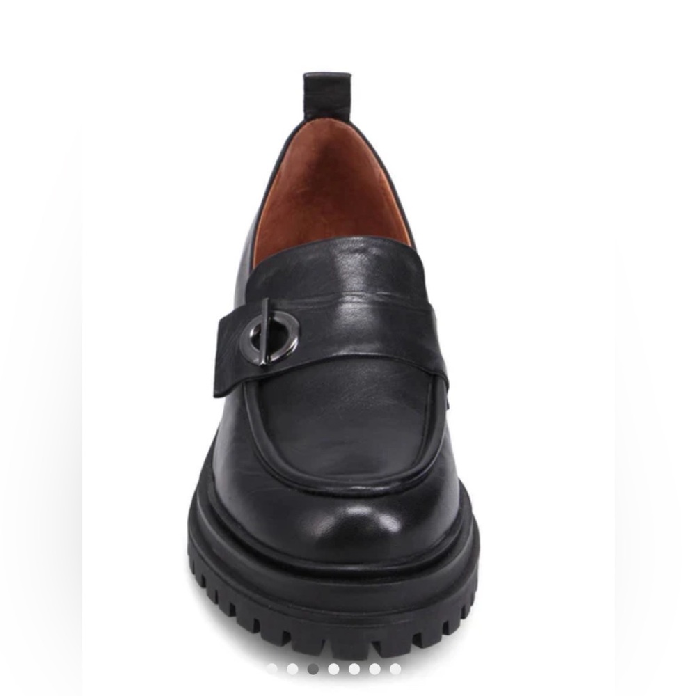 Miz Mooz Black Leather Loafers
